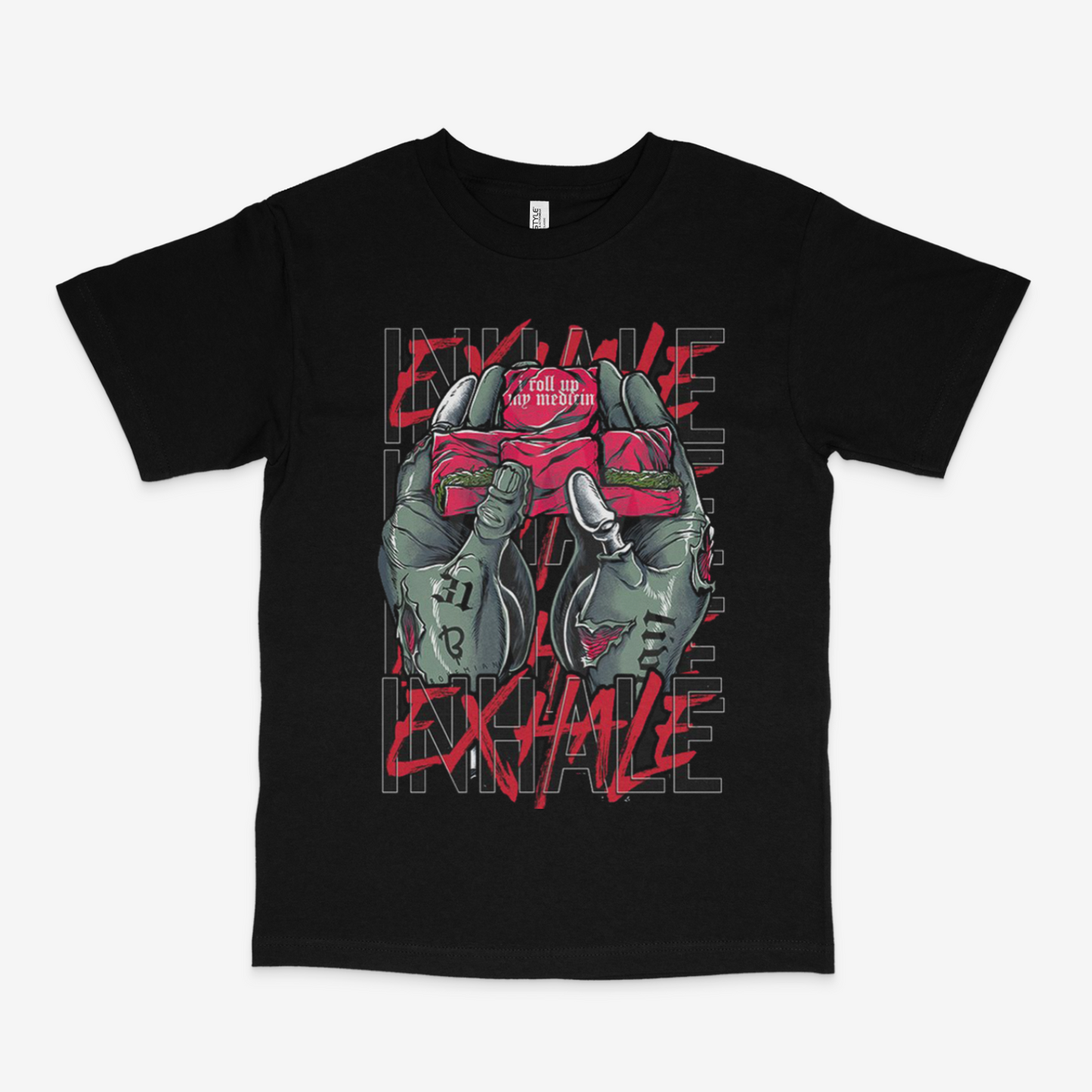 T-Shirt Popular Demand Exhale Black