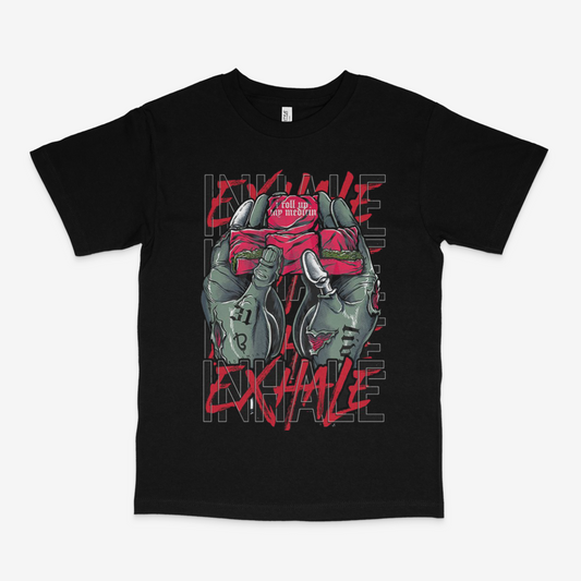 Popular Demand Exhale Black T-Shirt