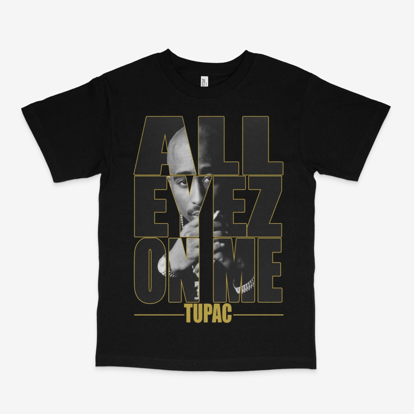 Tupac T-Shirt - All Eyez On Me - Black